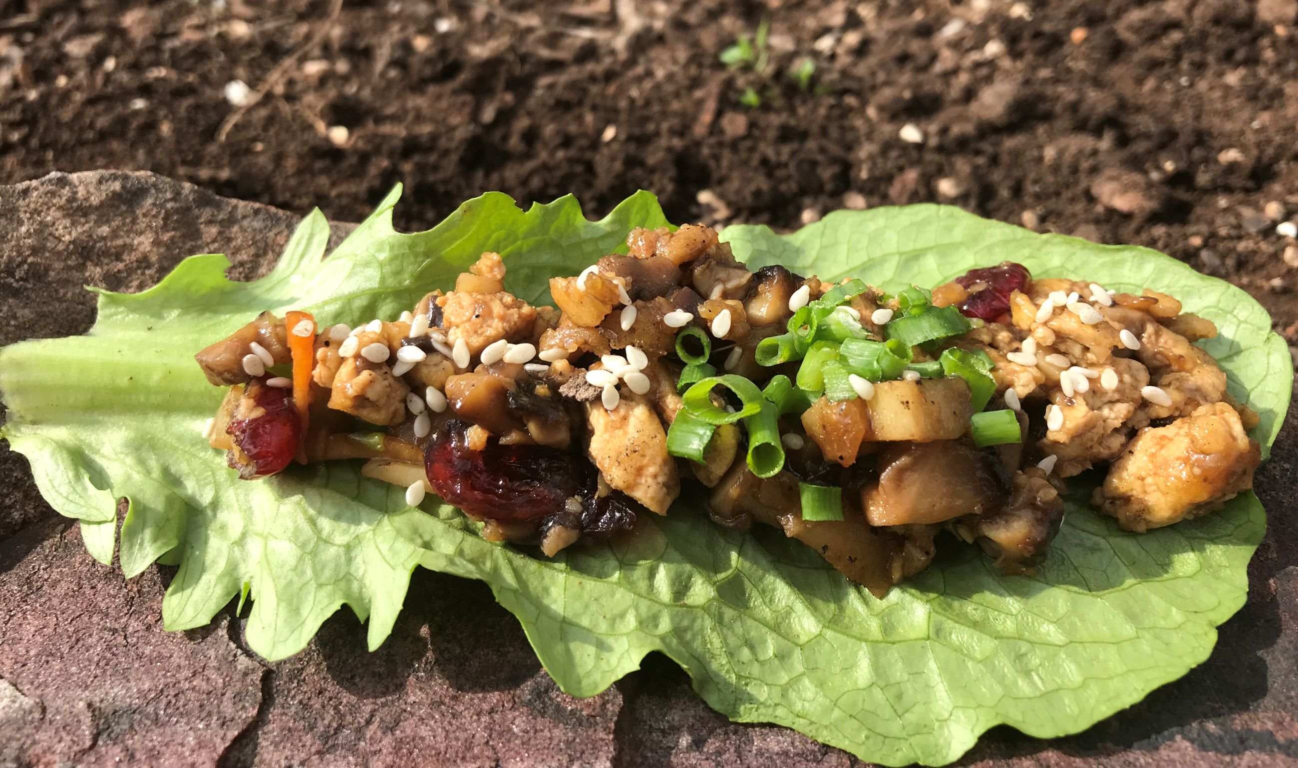 Mushroom & Tofu Lettuce Wraps