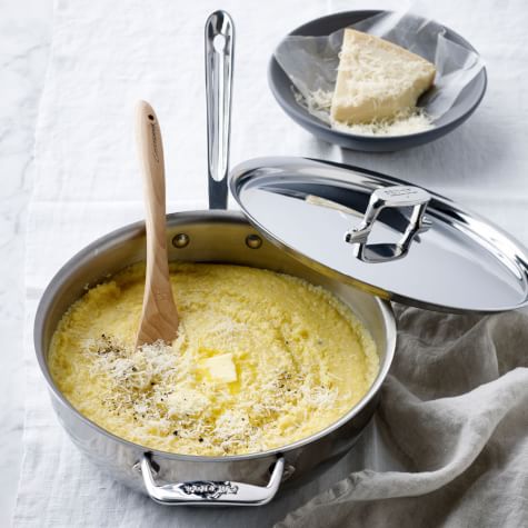 Polenta Gratin with Arugula and Garlic