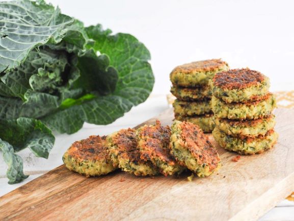 Collard Greens & Tahini Falafel
